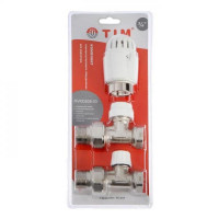 Термостатический комплект для радиатора TIM 1/2" прямой (RVKD508.02)