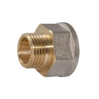 Переходник латунный резьбовой 3/4"х1/2" г/ш CTM