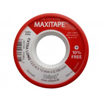 Лента MAXITAPE (13,2 м х 12 мм х 0,1 мм MD 0,7 г/см3) (красн.)