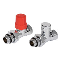 Набор термостатический для радиатора прямой ROYAL THERMO Design 1/2" Click (Хром)