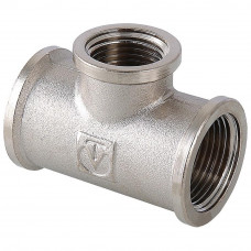 Тройник переходной латунный 1" х 1/2" х 1" г/г/г VALTEC