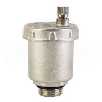 Воздухоотводчик прямой 1/2" никелированный TIM BL5817