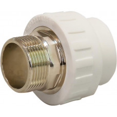 Муфта полипропиленовая PP-R комбинированная под ключ нар./р. DN 63х2