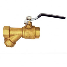 Кран шаровой с фильтром механической очистки BL7800A 1/2" г/г (Ручка)